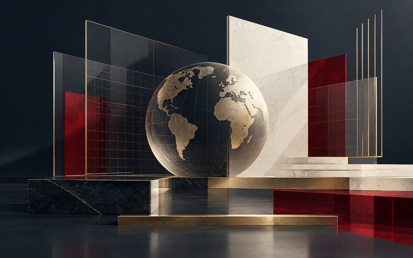 Abstract editorial artwork representing finance & reporting